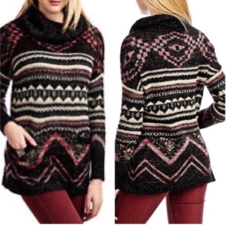 320 Lucky Brand Cowl Sweater